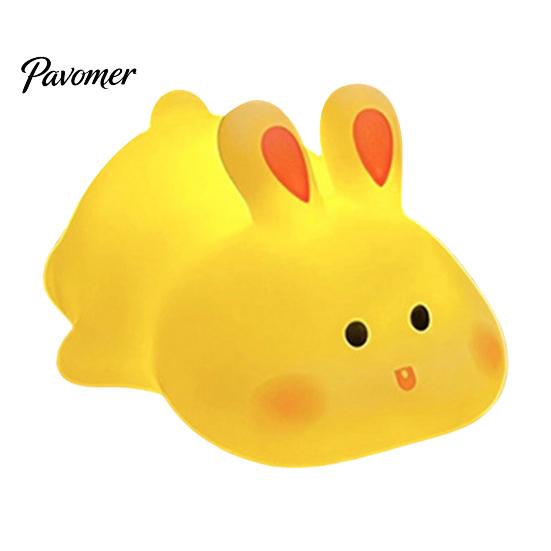 Bedroom Atmosphere Decor Cute Bunny Night Light, Cartoon Rabbit Nursery Battery Operated Table Lamp, Light Kawaii Animal Lamp with Warm Glow for Kids