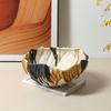 Creative Ceramic Vase Painted Flowerpot Geometric Star Fruit Flower Vase Flower Arrangement Accessories Home Decoration