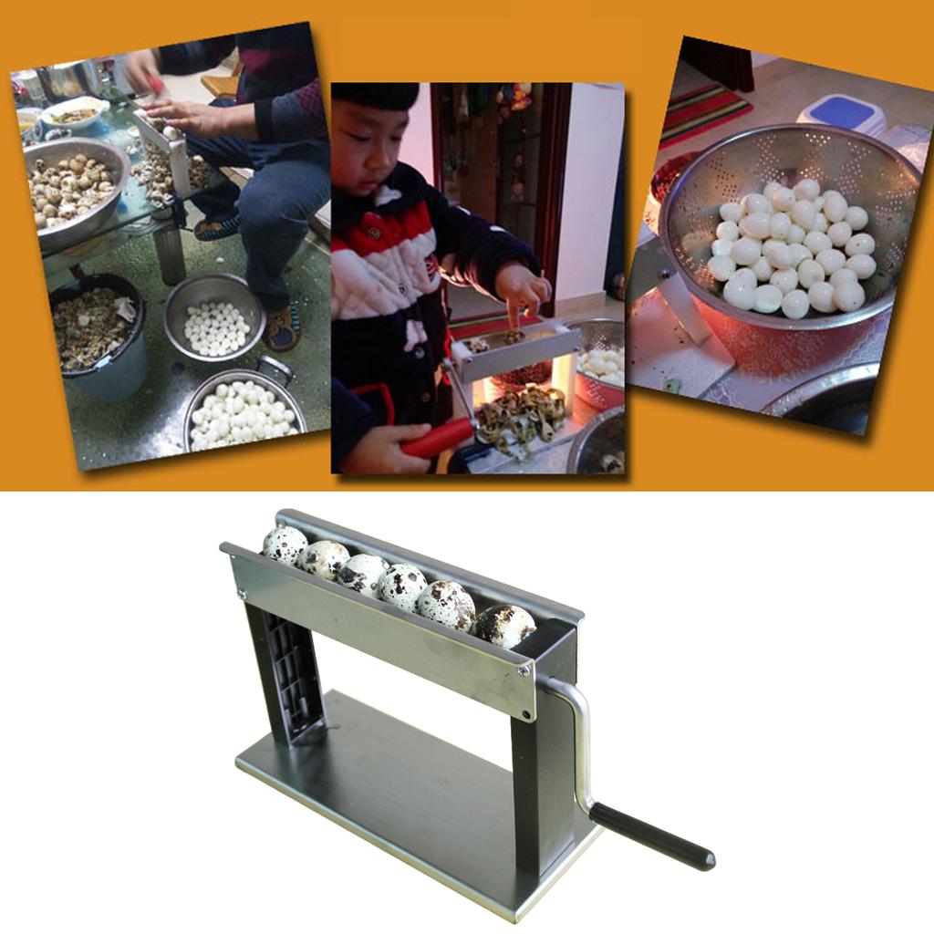 Quail Eggs Peeling Machine 304Stainless Steel Texture Suitable for Home or Restaurant for Quick and Easy Shell Removal