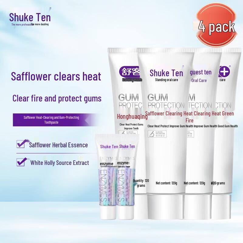 Shuke Safflower Anti-Inflammatory Fluoride-Free Toothpaste