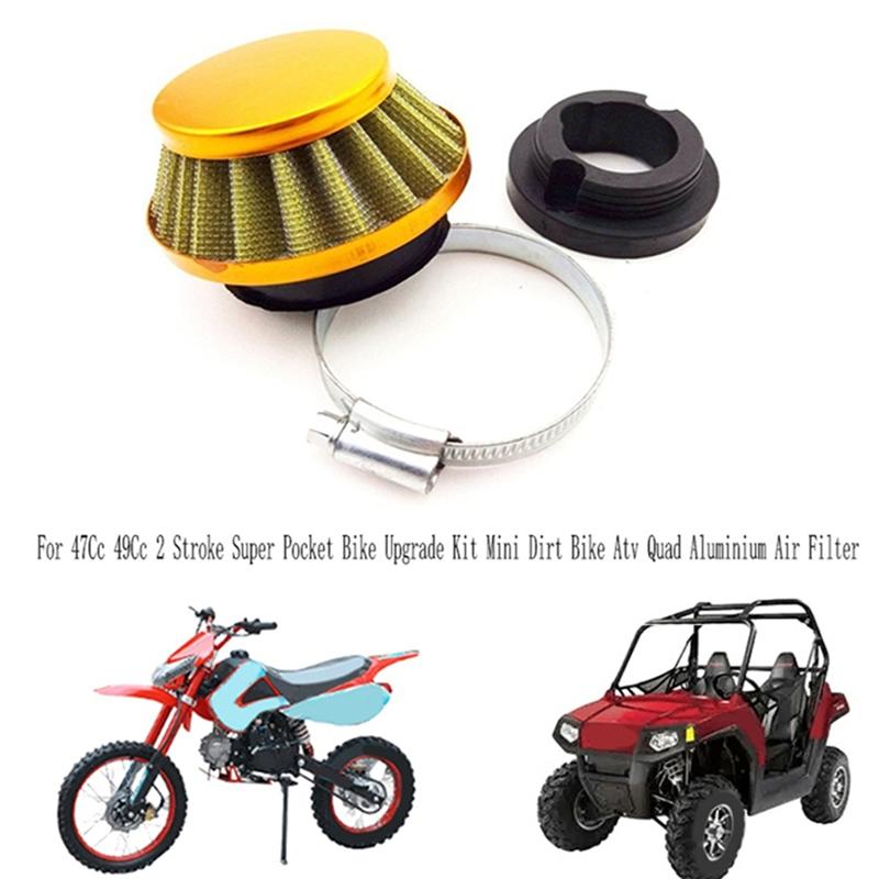 Kids Atv Quad Mini Moto 42MM Air Filter+ Carburetor Kit For 2 Stroke 47Cc 49Cc Engine Parts Dirt Pocket Bike