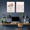 Picasso "Hand Holding a Bouquet" "Flowers and Doves" Picasso Poster Art Panel Picasso Painting Art Panel Art Frame Modern Poster Decorative Painting C