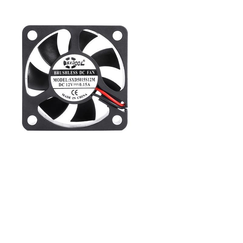 2pcs New SXDOOL 5cm cooling fan DC 12V 2 Pin 5015 5CM 50mm 50x50x15mm Exhaust Cooling Cooler Fan silent quiet fan