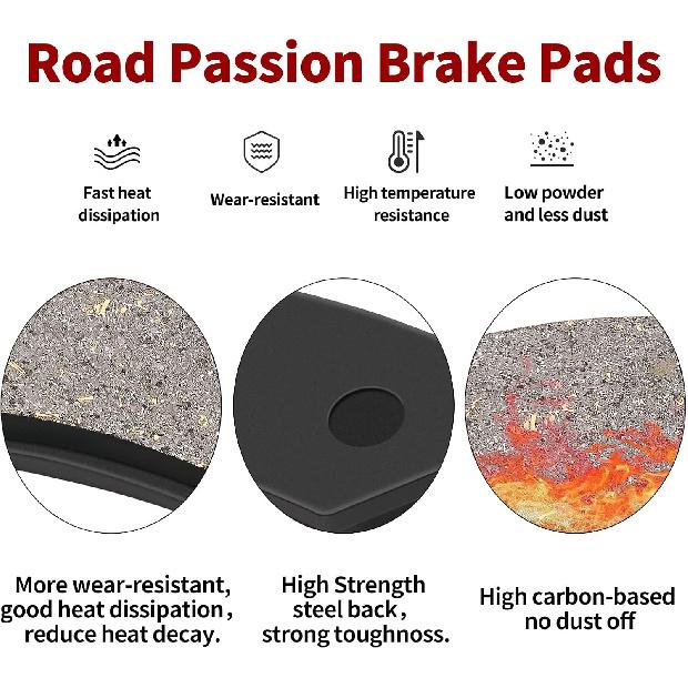 

Road Passion Parking Brake Disc Brake Pads Replacement for YAMAHA YXM 700 ES - Viking EPS SE (YXM 700 PSE) 14-16/ YXC 700 E Viking VI EP (YXC 700