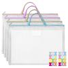 Buste Portadocumenti con Zip A2 Portfolio in Rete Borsa per Materiali Artistici Cartella in Plastica Impermeabile con Manico per Poster Disegni Scuola