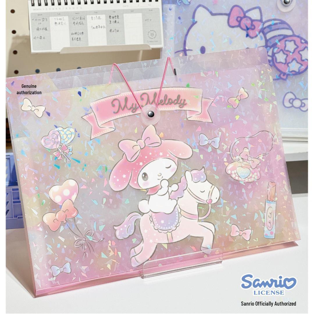 

Sanrio Accordion Bag: Large Capacity Multi-Pocket A4 Student Folder