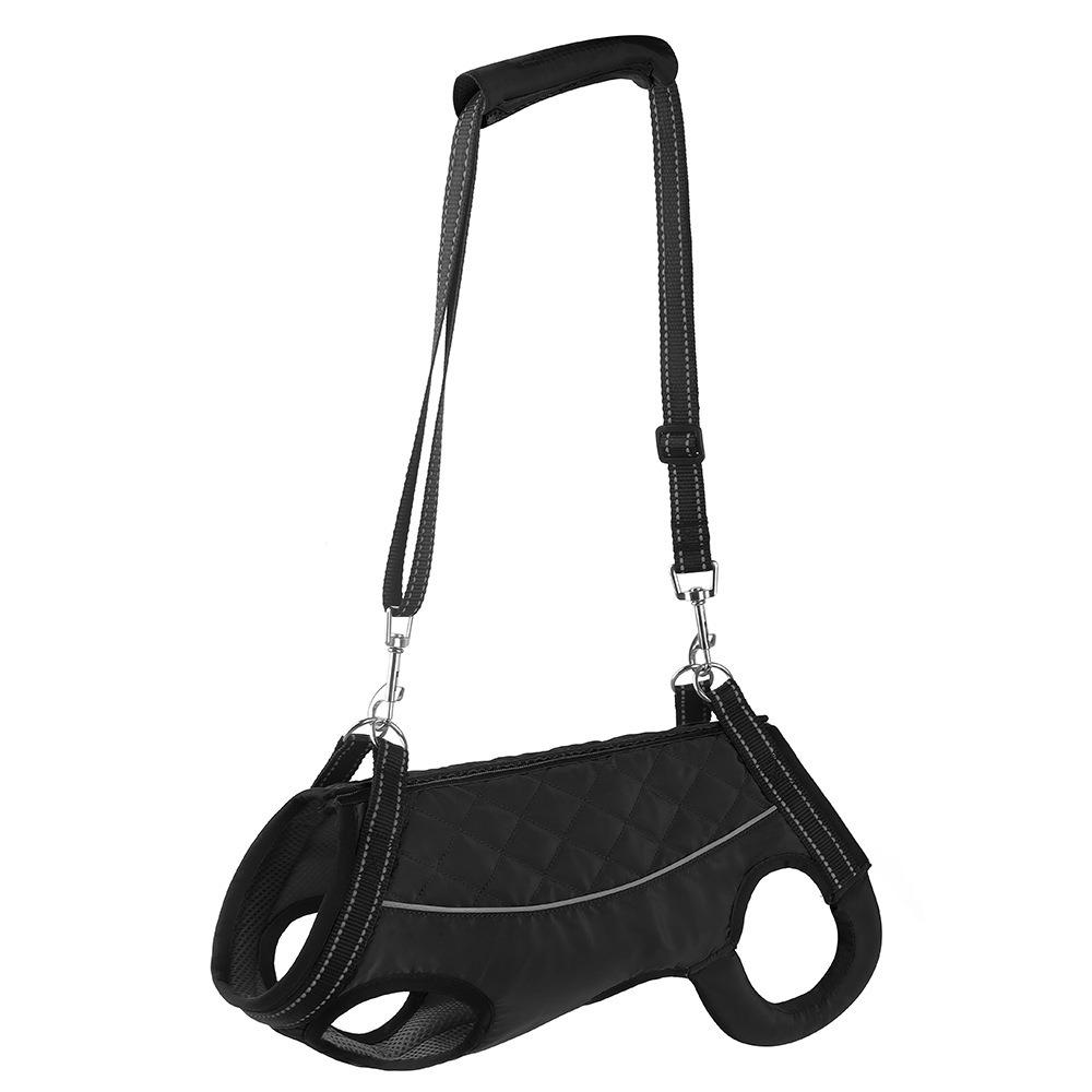 

Adjustable Strap Dog Lifting Harness Legs Support Pet Walking Aid Straps Elderly Joints Old Dog XS чёрный