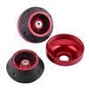 CNC Aluminum Front Fork Wheel Frame Sliders Motorbike Falling Protection Scooter Moped Red