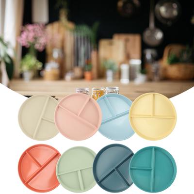 Bölmeli Tabak 3 Gözlü Yeniden Kullanılabilir Meyve Salatası Yemek Akşam Yemeği Tepsisi Sofra Takımı