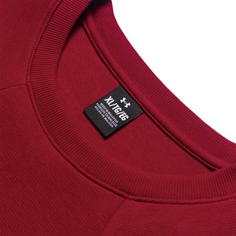 Under Armour Sweatshirts Men's Burgundy Crew Neck Moderate Regular 6014313-625