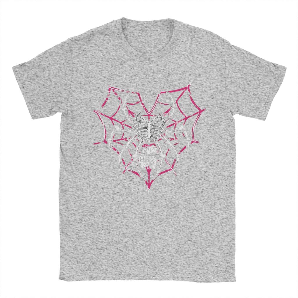 Aj Lee Spider Heart T Shirts Men's  Cotton Fashion for Male T-Shirt Crew Neck Wrestling Tees Short Sleeve Clothes Printed