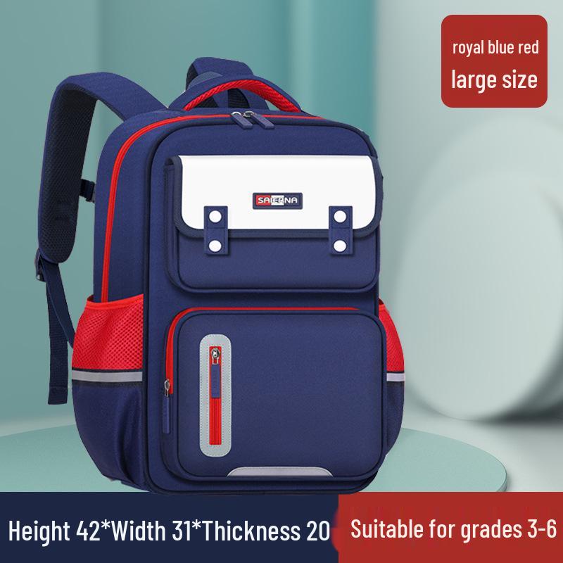 2025 Internet Celebrity Spine Protection Backpack for Grades 1-6 - Large Capacity, Decompression Design
