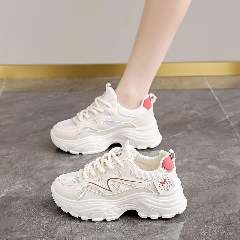 Soft Sole Harajuku Big Head Shoes Women's Summer 2025 New Lace Breathable Fisherman Shoes Thick Sole Muffin Sole Single Shoes