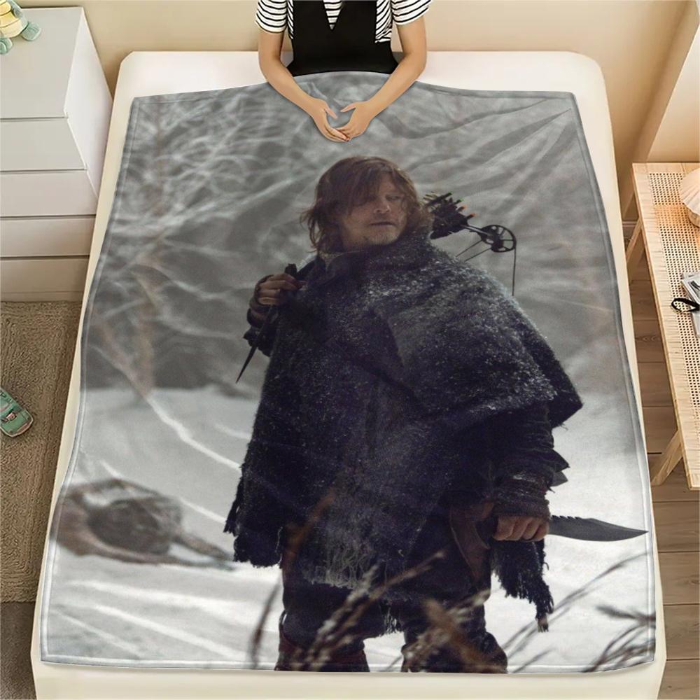 1PC THE WALKING DEAD Print Flannel Blanket, High quality Comfortable for All Seasons, Home Decor, Warmth and Comfort, Perfect for Christmas Gifts215