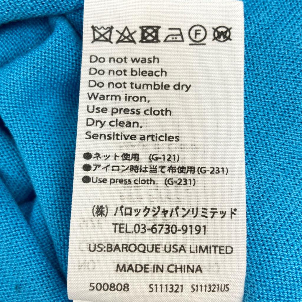 ENFOLD Excellent Condition 24Stainless Steel Silk Cotton Pullover Tops 38 blueUsed