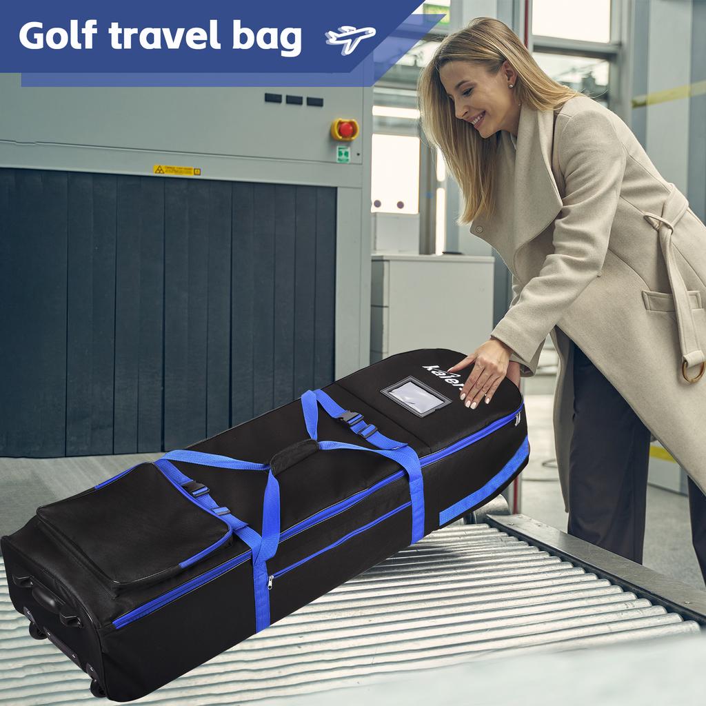 Kaiersn Golf Aviation Bag Large-capacity Foldable Airplane Travel Golf Bag Airplane Transportation Golf Travel Case