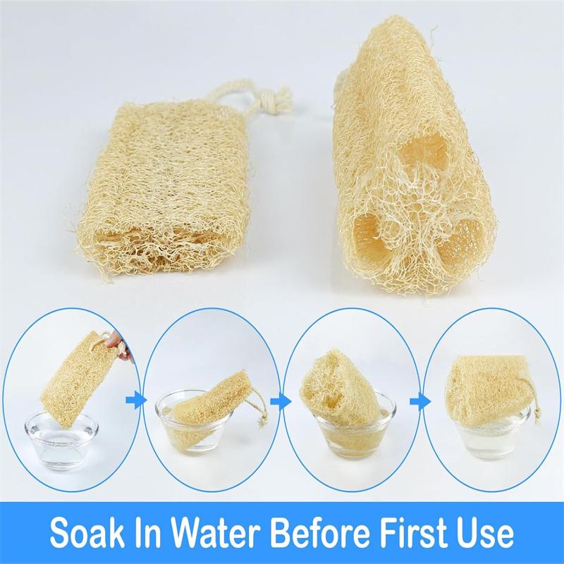 1/3pcs Organic Loofahs Loofah Spa Exfoliating Scrubber Natural Luffa Body Wash Sponge Remove Dead Skin Made Soap Dishwashing