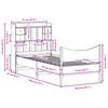 Solid Wood Bed without Mattress White 75 x 190 cm Pine Wood