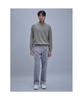 SHIFT.G Semi Wide Brushed Cotton Pants Light Gray
