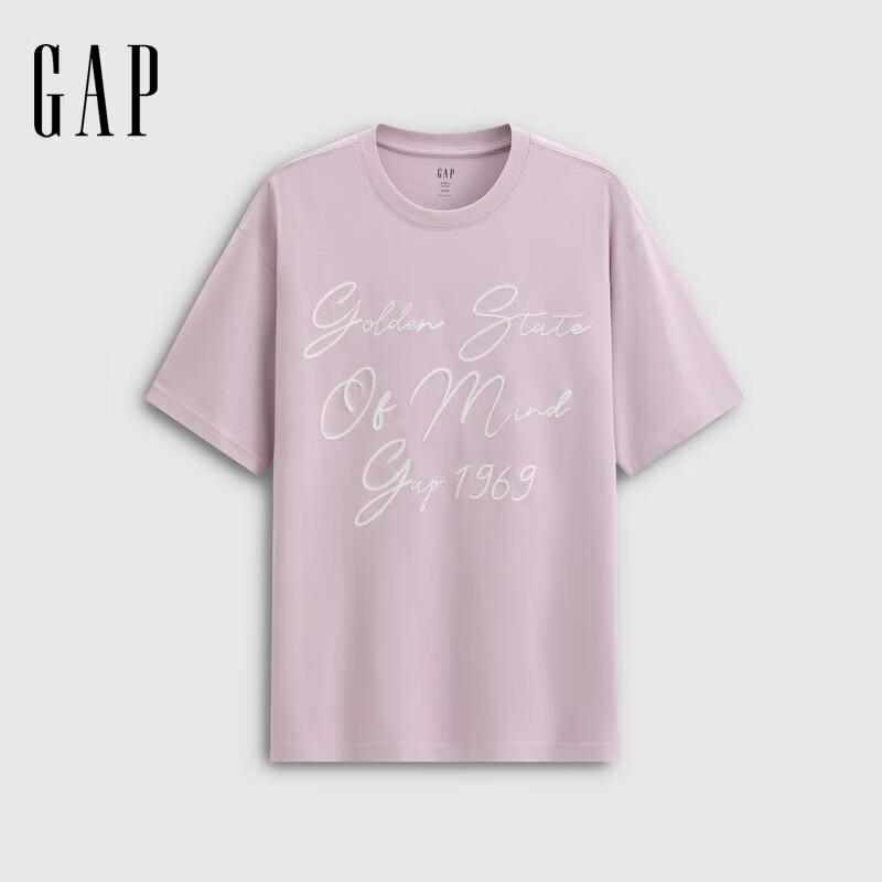 GAP Unisex 2026 Summer Embroidered Logo Cotton T-Shirt