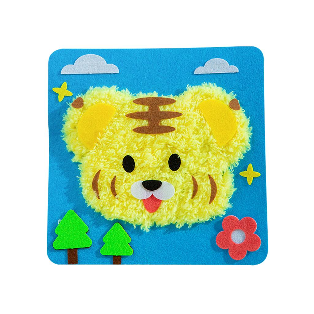 DIY Vánoční vyšívací sada, Vánoční DIY řemeslná sada, Roztomilé domácí zvíře dekorativní šicí projekt, Dětská umělecká a řemeslná aktivita