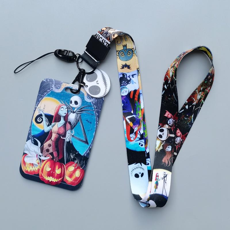 New The Nightmare Before Christmas Lanyard For Key ID Credit Card Cover Pass Mobile Neck Straps Badge Holder Accessories
