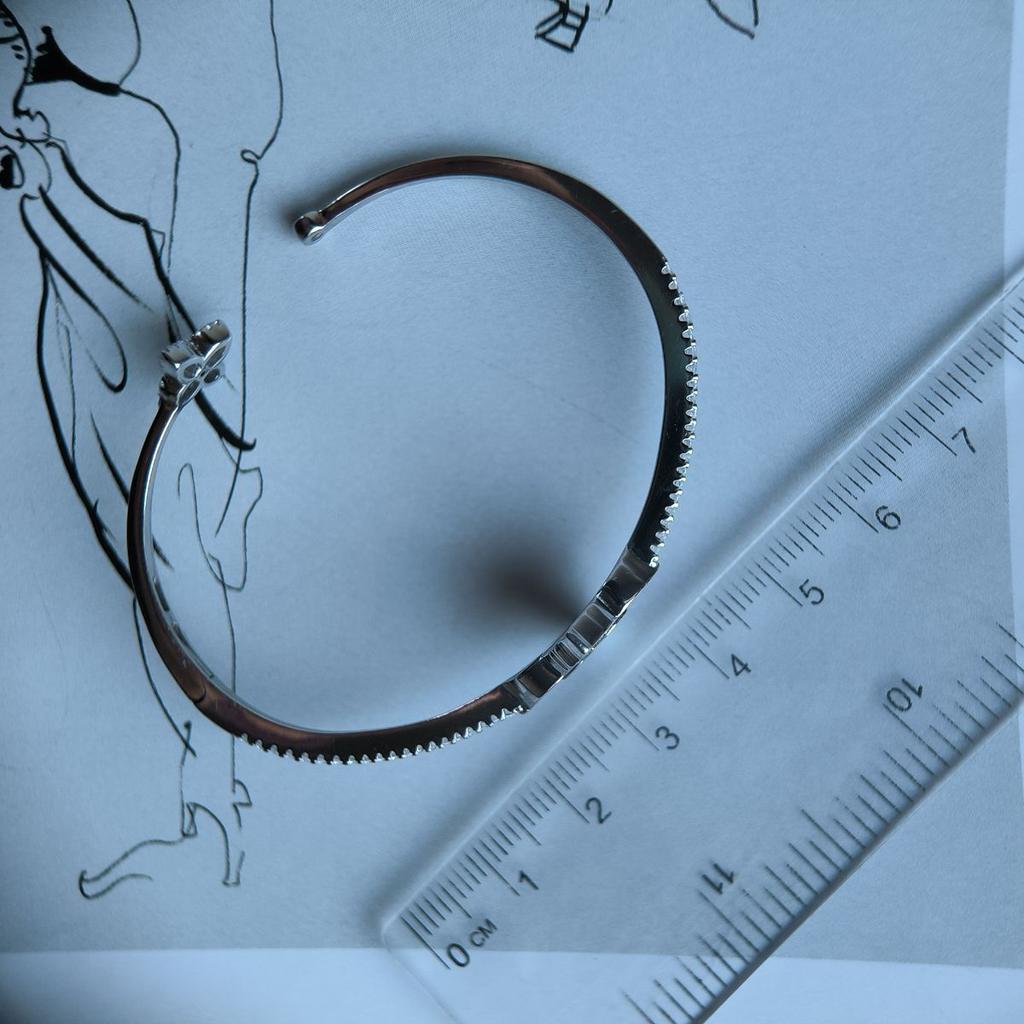 Silberarmband mit natürlichem Perlmutt, Zirkonia, Artikelgewicht 9,09 g (60002145)