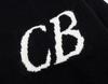 Trendy Unisex CB Logo Jacquard Knit Pullover Sweater