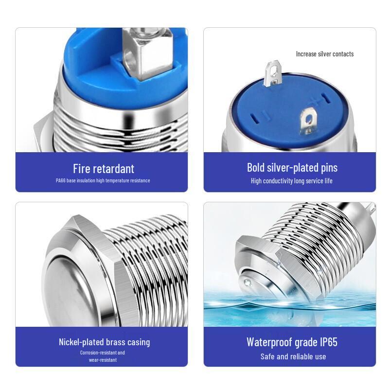 Waterproof Metal Push Button Switch