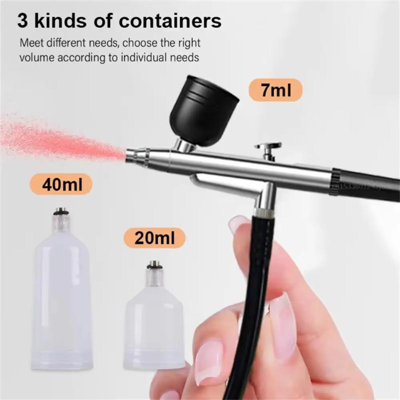 Portable Airbrush Set With Compressor Usb Charging 03Mm Nozzle For Painting Tattoo Manicure Makeup Model Coloring