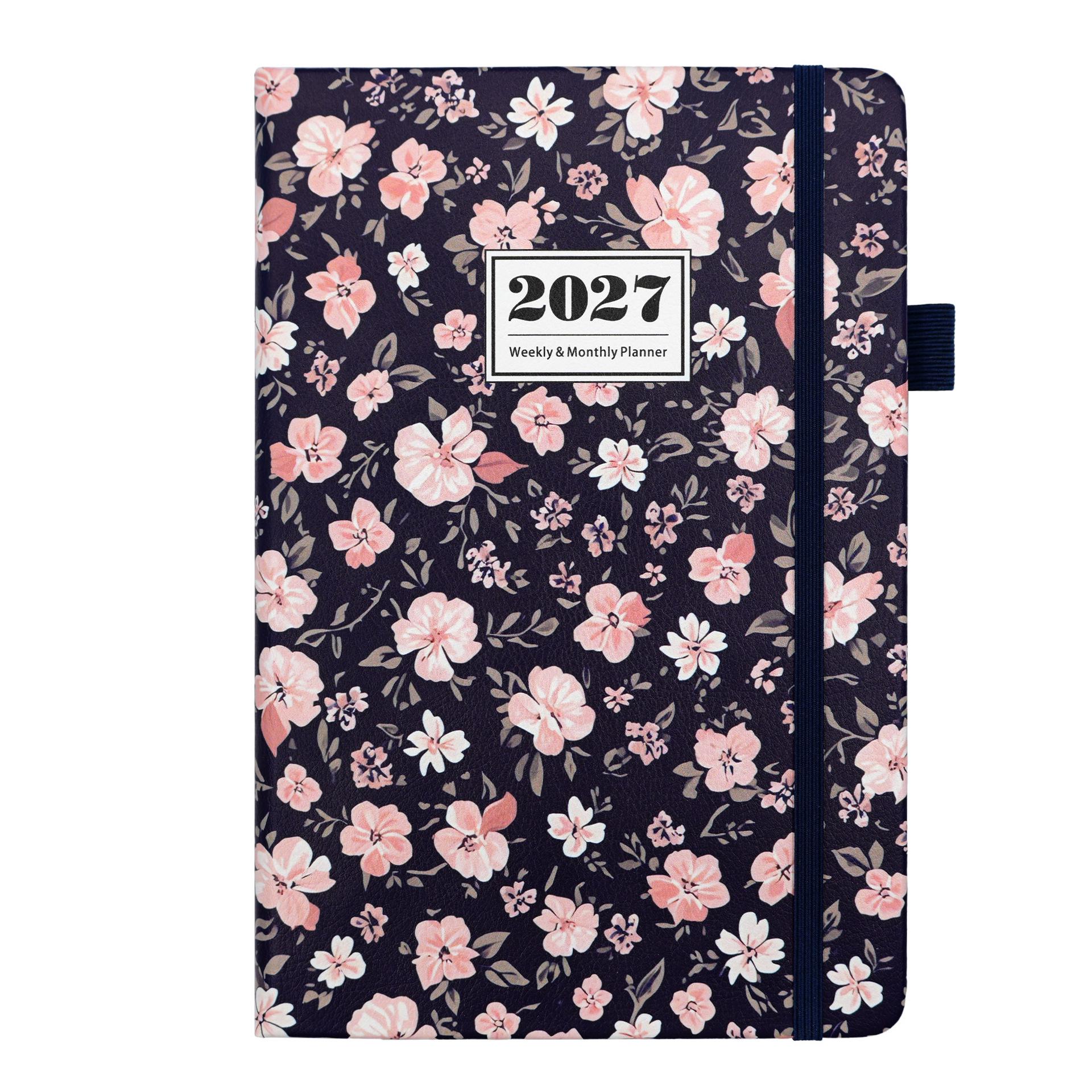 2027 A5 Cross-Border Weekly Monthly Planner & Schedule Notebook 2027 January to December