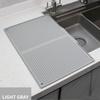 Folding Silicone Dish Drying Mats Offers Space Saving Storage and Easy Cleaning Silicone Texture for Home Cooking Lover