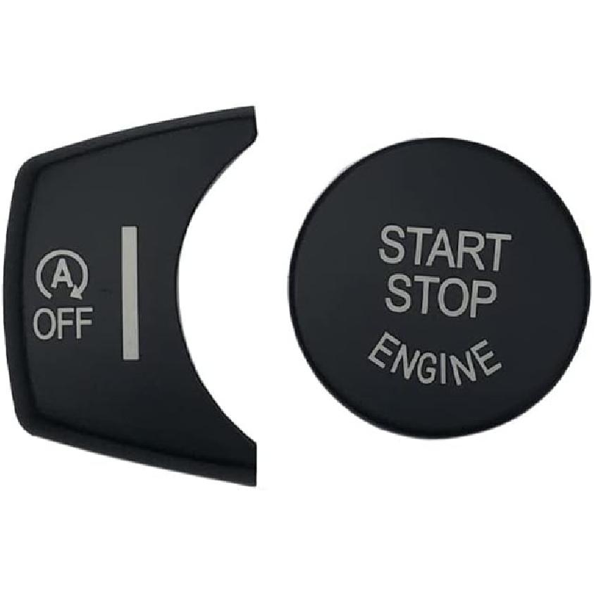 Black Start Stop Engine Switch Button Trim Cover Compatible with BMW X3 F25 X4 F26 X5 F15 X6 F16(Model B)