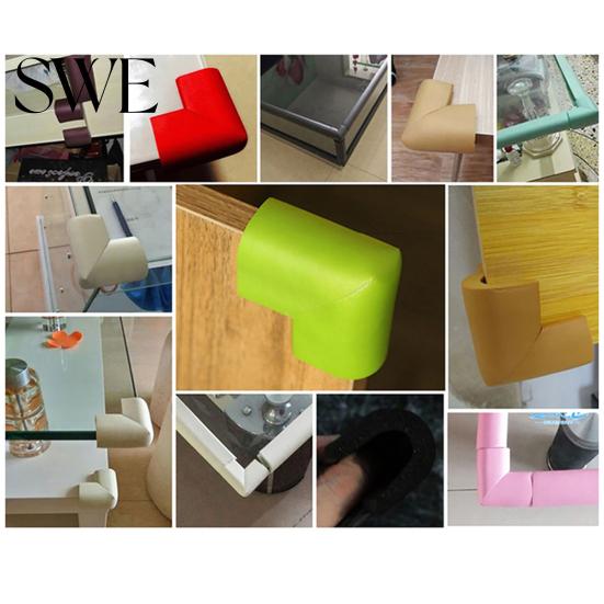 Desk Corner Protector Cover U-shape Safe NBR Rubber Edge Guard for Rectangular or Square End Table