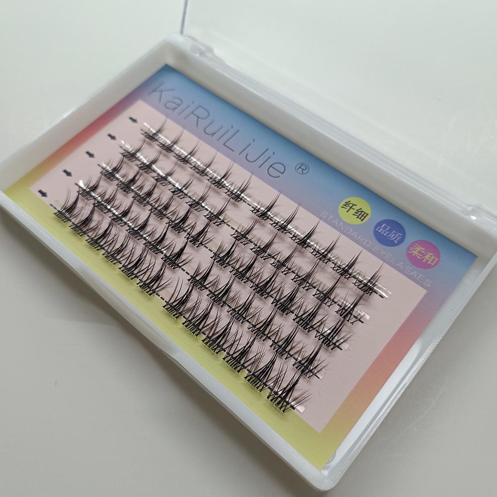 

Tu Jiji Transparent Band False Eyelashes - Natural Curl Segmented Design for Enlarge Eyes and Moe Look