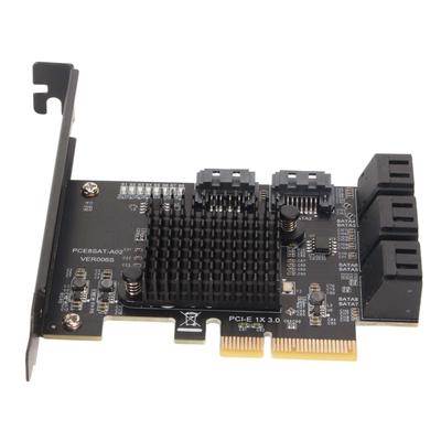 8-Port SATA-Karte mit SATA 3.0-Schnittstelle, SATA-Controller-Erweiterungskarte, PCIE-SATA-Karte mit 8 Ports