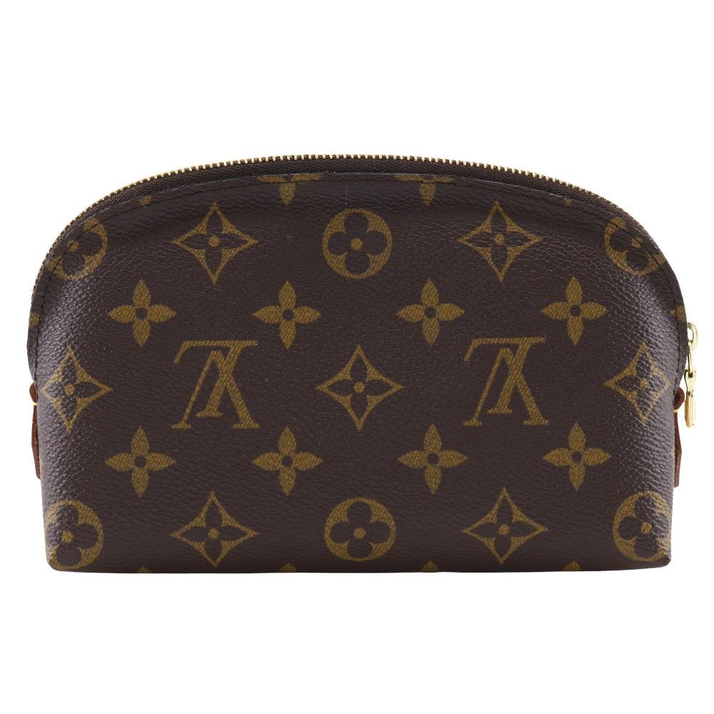 

LOUIS VUITTON Pochette Cosmetic Pouch M47515 Brown Monogram canvas unisex Used