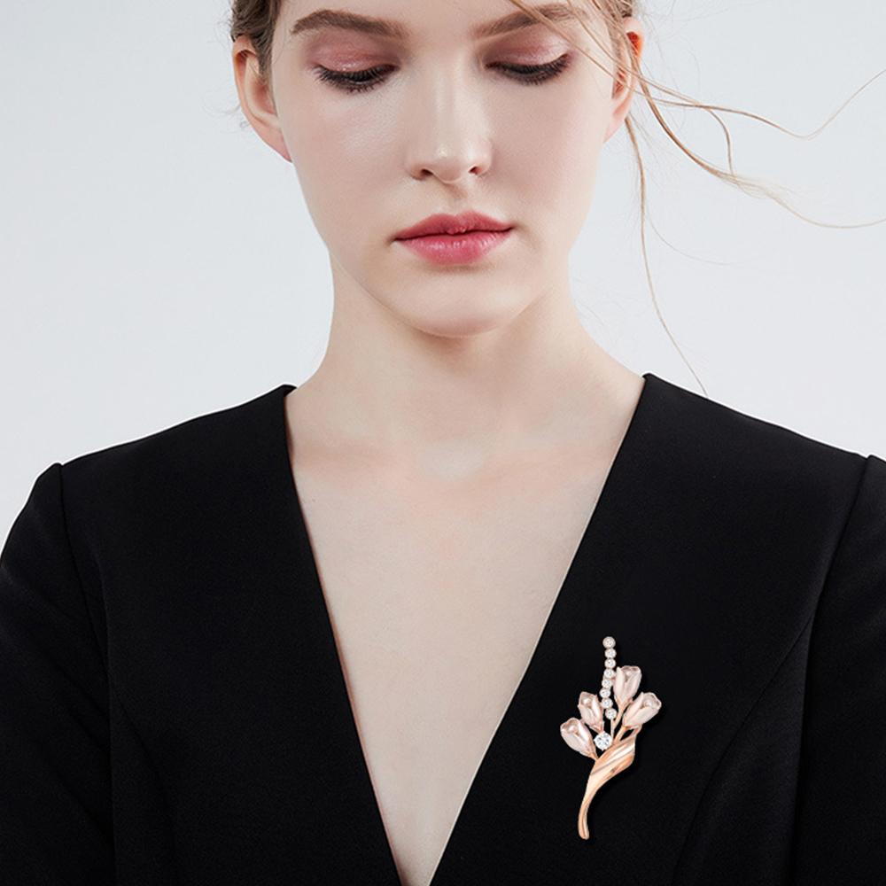 Senior Brooches Flower Leaf Brooch Pins for Women Suit Pendant Fashion Brooches Jewelry