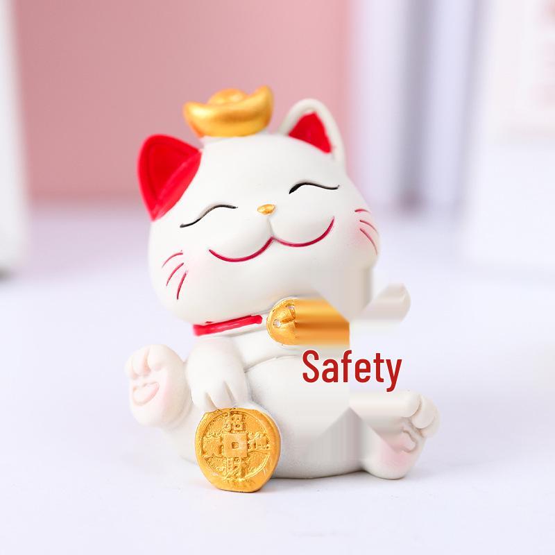 Festive Cat New Year Ornament - Creative Living Room Decoration & Entrance Craft Gift