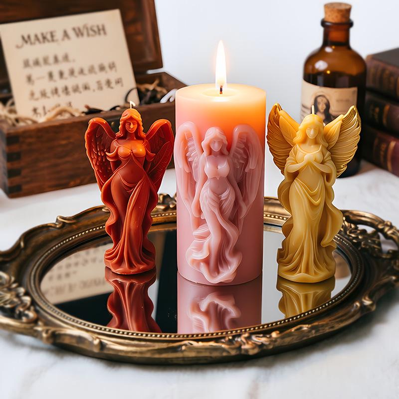 Kneeling Angel Silicone Candle & Aroma Stone Mold