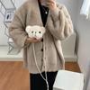 Cute Bear Plush Shoulder Bag For Children Kids Cartoon Messenger Bags Kawaii Plush Purses Little Girls Stuffed Animals Backpack