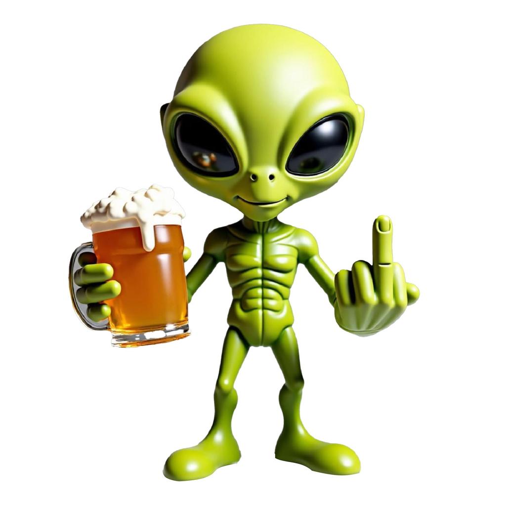 Creative Big Eyes Mutant Alien Poses Statues