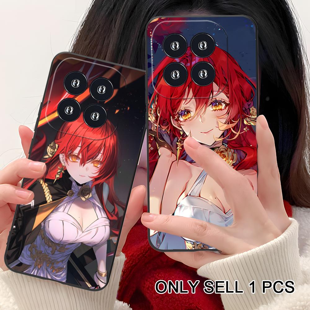 HSR Himeko Matte TPU Mobile Phone Case for Xiaomi 15 14 13 12 Mi 11 T Ultra Lite Pro S X 5G Colorful Printing Cover
