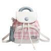 Bag Women 2025 New Korean Button Backpack Cute Cartoon Small School Bag Mini Fashion Versatile Backpack