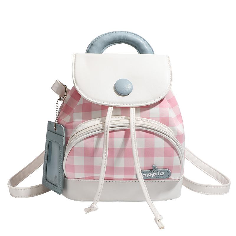 Bag Women 2025 New Korean Button Backpack Cute Cartoon Small School Bag Mini Fashion Versatile Backpack