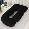 High-Density Solid Color Maternity Pillow for Pregnancy, Side Sleeping, Breastfeeding, and Headboard Support