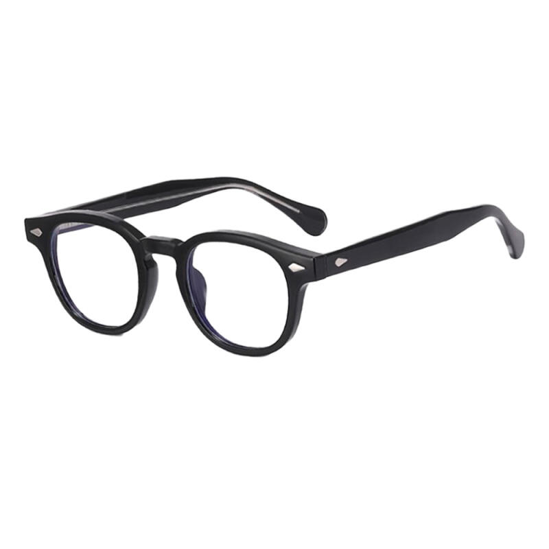 Neo Retro 83100 Horn-Rimmed Glasses Silver Black