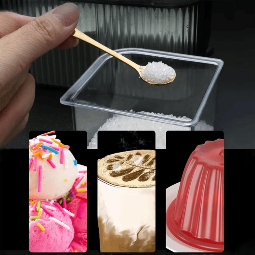 10pcs Stainless Steel Mini Coffee Spoon Rust-proof Seasoning Spoon Portable Tiny Spoon  Sugar