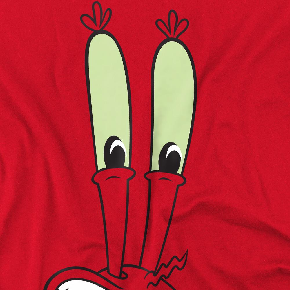 SpongeBob SquarePants Mens Smile Mr Krabs Face T-Shirt