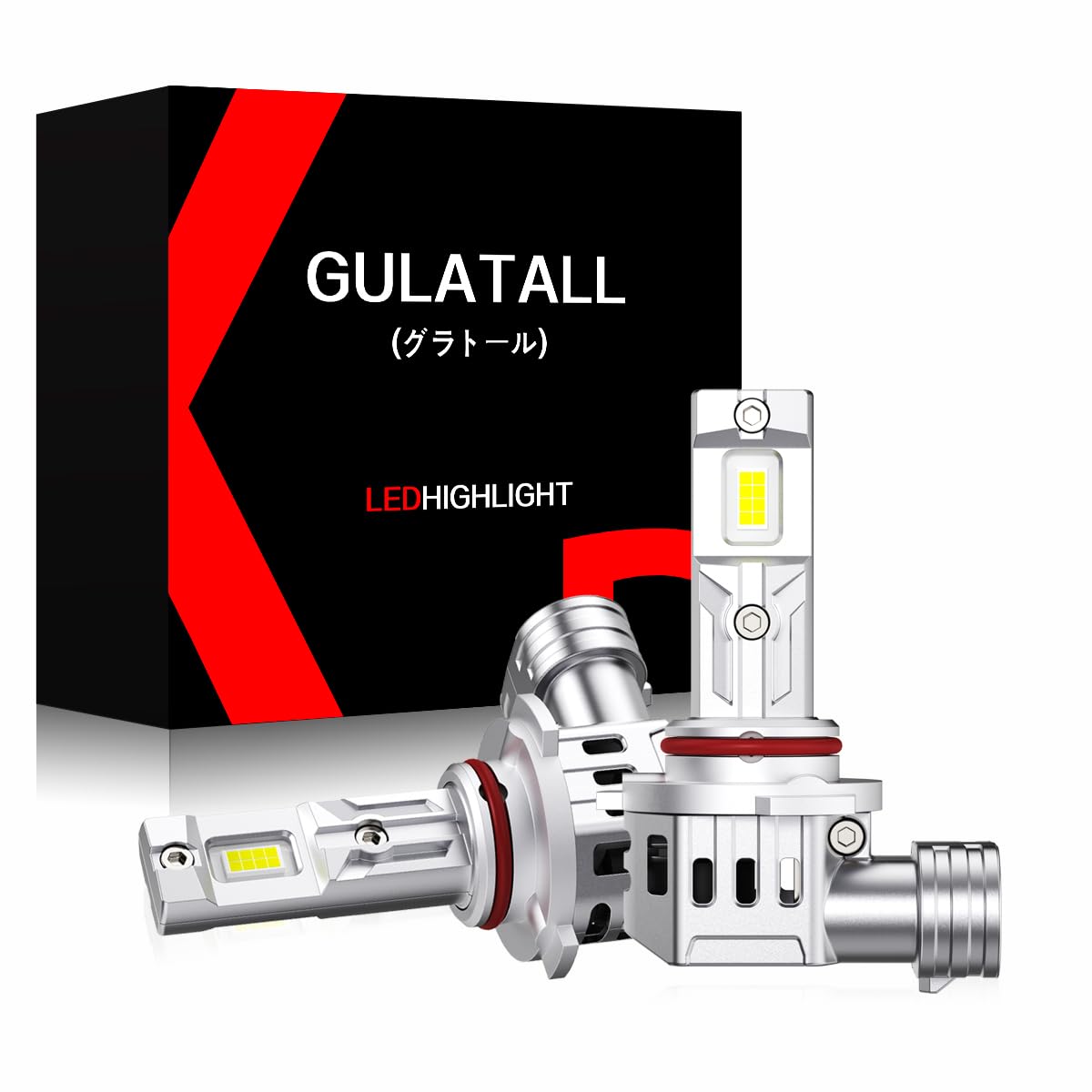 

GULATALL HB3 LED Headlight, Explosive Light, 18,000 LM, Compatible with Vehicle Inspections, For 12 HB3 белый